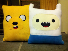 Adventure Time Pillow, plush, cushion, Finn, Jake