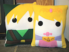 Legend of Zelda, Link, Zelda, pillow, plush, cushion
