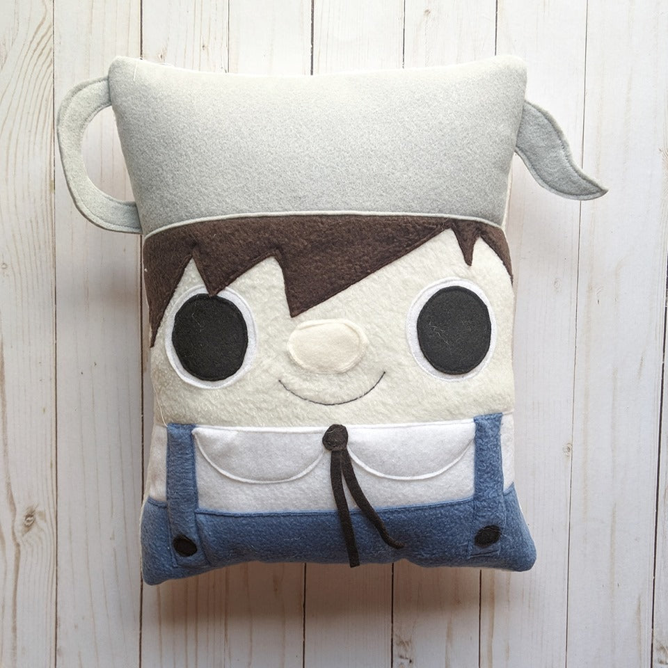 Over the Garden Wall, Greg throw pillow