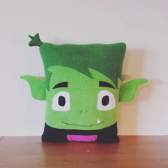 Teen Titans, beast boy, Robin, pillow, plush, cushion, throw pillow