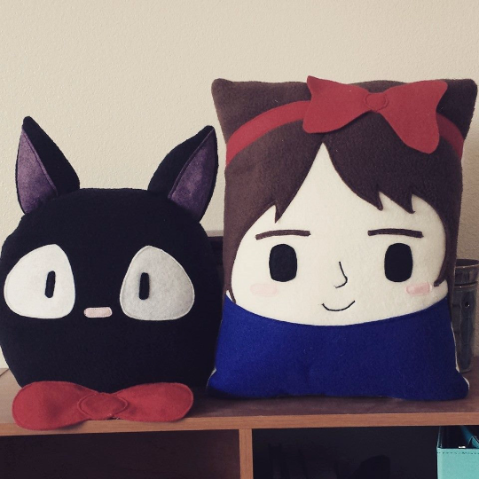 kiki's delivery service, studio Ghibli, pillow, plush, cushion