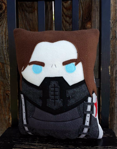 Captain America, Winter Soldier pillow, plush, cushion, bucky barnes